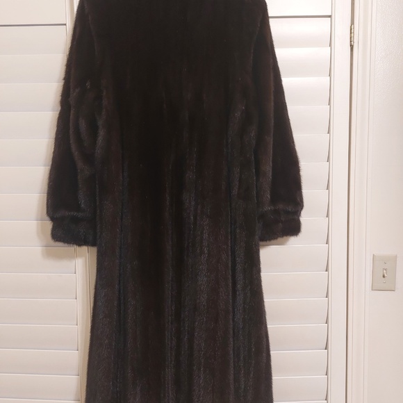 Women Full Length Real Mink Coat - Picture 3 of 5